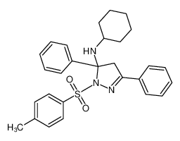 N-cyclohexyl-3,5-diphenyl-1-tosyl-4,5-dihydro-1H-pyrazol-5-amine CAS:193080-52-3 manufacturer & supplier