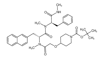 4-[(methyl-{1-[methyl-(1-methylcarbamoyl-2-phenyl-ethyl)-carbamoyl]-2-naphthalen-2-yl-ethyl}-carbamoyl)-methoxy]-piperidine-1-carboxylic acid tert-butyl ester CAS:193086-03-2 manufacturer & supplier