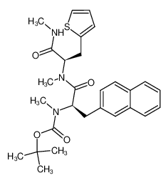 Methyl-{(R)-1-[methyl-((R)-1-methylcarbamoyl-2-thiophen-2-yl-ethyl)-carbamoyl]-2-naphthalen-2-yl-ethyl}-carbamic acid tert-butyl ester CAS:193086-47-4 manufacturer & supplier