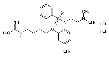 N-(4-(2-(N-(2-(dimethylamino)ethyl)phenylsulfonamido)-5-methylphenoxy)butyl)acetimidamide dihydrochloride CAS:193095-06-6 manufacturer & supplier