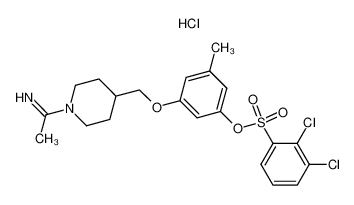 2,3-dichlorobenzenesulfonic acid 3-[[(1-acetimidoyl)piperidin-4-yl]methoxy]-5-methylphenyl ester hydrochloride CAS:193095-62-4 manufacturer & supplier