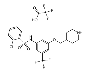 2-Chloro-N-[[3-[piperidin-4-yl]methoxy]-5-trifluoromethylphenyl]benzenesulfonamide trifluoroacetate CAS:193095-77-1 manufacturer & supplier