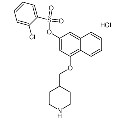 2-chlorobenzenesulfonic acid 1-[(piperidin-4-yl)methoxy]naphthalen-3-yl ester hydrochloride CAS:193096-13-8 manufacturer & supplier