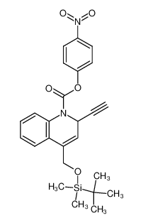 4-(tert-Butyl-dimethyl-silanyloxymethyl)-2-ethynyl-2H-quinoline-1-carboxylic acid 4-nitro-phenyl ester CAS:193139-65-0 manufacturer & supplier