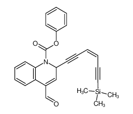 4-Formyl-2-((Z)-6-trimethylsilanyl-hex-3-ene-1,5-diynyl)-2H-quinoline-1-carboxylic acid phenyl ester CAS:193139-98-9 manufacturer & supplier