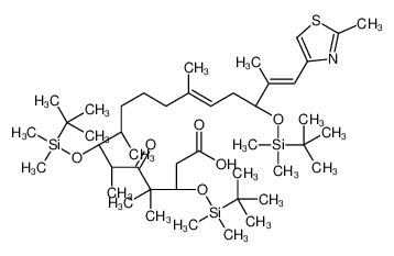 (3S,7S,8S,12Z,15S,16E)-3,7,15-tris[[tert-butyl(dimethyl)silyl]oxy]-4,4,6,8,12,16-hexamethyl-17-(2-methyl-1,3-thiazol-4-yl)-5-oxoheptadeca-12,16-dienoic acid CAS:193146-63-3 manufacturer & supplier