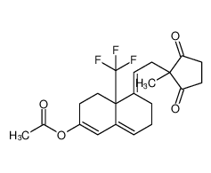 (E)-5-(2-(1-methyl-2,5-dioxocyclopentyl)ethylidene)-4a-(trifluoromethyl)-3,4,4a,5,6,7-hexahydronaphthalen-2-yl acetate CAS:193150-37-7 manufacturer & supplier