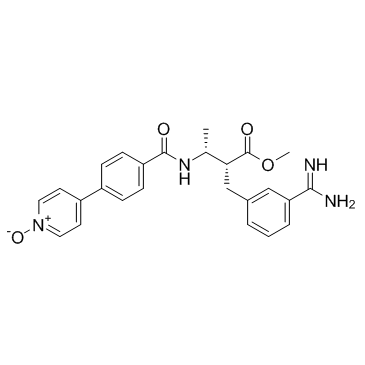 methyl (2R,3R)-2-[(3-carbamimidoylphenyl)methyl]-3-[[4-(1-oxidopyridin-1-ium-4-yl)benzoyl]amino]butanoate CAS:193153-04-7 manufacturer & supplier