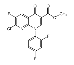 methyl 7-chloro-1-(2,4-difluorophenyl)-6-fluoro-4-oxo-1,4-dihydro-1,8-naphthyridine-3-carboxylate CAS:193156-20-6 manufacturer & supplier