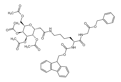 {(S)-2-(9H-Fluoren-9-ylmethoxycarbonylamino)-6-[2-((2R,3S,4R,5S,6R)-3,4,5-triacetoxy-6-acetoxymethyl-tetrahydro-pyran-2-yl)-acetylamino]-hexanoylamino}-acetic acid benzyl ester CAS:193156-82-0 manufacturer & supplier