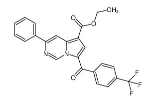 ethyl 3-phenyl-7-(4-(trifluoromethyl)benzoyl)pyrrolo[1,2-c]pyrimidine-5-carboxylate CAS:193196-17-7 manufacturer & supplier