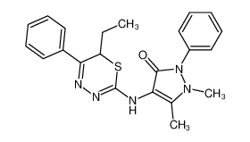 2-N-(1-phenyl-2,3-dimethylpyrazol-5-one-4-yl)-amino-5-phenyl-6H-6-ethyl-1,3,4-thiadiazine CAS:193219-13-5 manufacturer & supplier