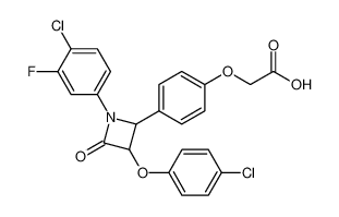 2-(4-(1-(4-chloro-3-fluorophenyl)-3-(4-chlorophenoxy)-4-oxoazetidin-2-yl)phenoxy)acetic acid CAS:193266-03-4 manufacturer & supplier