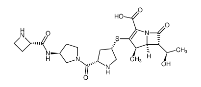 (4R,5S,6S)-3-(((3S,5S)-5-((S)-3-((S)-azetidine-2-carboxamido)pyrrolidine-1-carbonyl)pyrrolidin-3-yl)thio)-6-((R)-1-hydroxyethyl)-4-methyl-7-oxo-1-azabicyclo[3.2.0]hept-2-ene-2-carboxylic acid CAS:193266-54-5 manufacturer & supplier