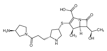 (4R,5S,6S)-3-(((3S,5R)-5-(3-((S)-3-aminopyrrolidin-1-yl)-3-oxopropyl)pyrrolidin-3-yl)thio)-6-((R)-1-hydroxyethyl)-4-methyl-7-oxo-1-azabicyclo[3.2.0]hept-2-ene-2-carboxylic acid CAS:193266-62-5 manufacturer & supplier