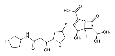 (4R,5S,6S)-3-(((3S,5S)-5-(1-hydroxy-3-oxo-3-(((R)-pyrrolidin-3-yl)amino)propyl)pyrrolidin-3-yl)thio)-6-((R)-1-hydroxyethyl)-4-methyl-7-oxo-1-azabicyclo[3.2.0]hept-2-ene-2-carboxylic acid CAS:193266-99-8 manufacturer & supplier