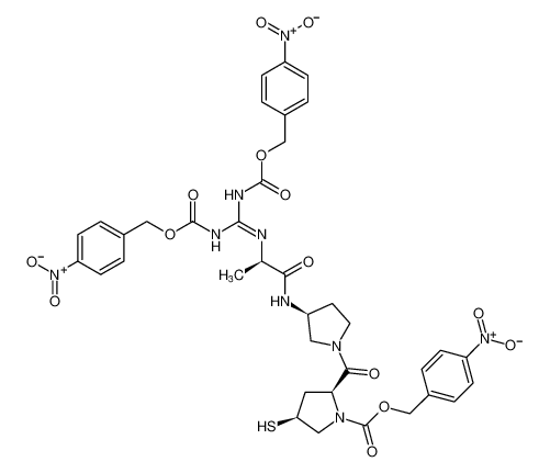 4-nitrobenzyl (2S,4S)-2-((S)-3-((R)-2-((1,9-bis(4-nitrophenyl)-3,7-dioxo-2,8-dioxa-4,6-diazanonan-5-ylidene)amino)propanamido)pyrrolidine-1-carbonyl)-4-mercaptopyrrolidine-1-carboxylate CAS:193267-48-0 manufacturer & supplier