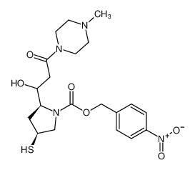 4-nitrobenzyl (2S,4S)-2-(1-hydroxy-3-(4-methylpiperazin-1-yl)-3-oxopropyl)-4-mercaptopyrrolidine-1-carboxylate CAS:193267-77-5 manufacturer & supplier