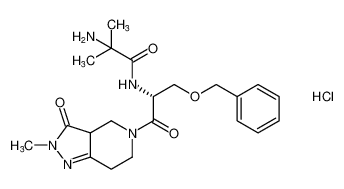 2-amino-N-((2R)-3-(benzyloxy)-1-(2-methyl-3-oxo-2,3,3a,4,6,7-hexahydro-5H-pyrazolo[4,3-c]pyridin-5-yl)-1-oxopropan-2-yl)-2-methylpropanamide hydrochloride CAS:193270-59-6 manufacturer & supplier