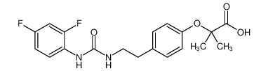 2-(4-(2-(3-(2,4-difluorophenyl)ureido)ethyl)phenoxy)-2-methylpropanoic acid CAS:193271-21-5 manufacturer & supplier