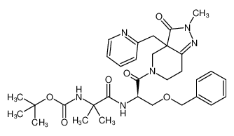 tert-butyl (1-(((2R)-3-(benzyloxy)-1-(2-methyl-3-oxo-3a-(pyridin-2-ylmethyl)-2,3,3a,4,6,7-hexahydro-5H-pyrazolo[4,3-c]pyridin-5-yl)-1-oxopropan-2-yl)amino)-2-methyl-1-oxopropan-2-yl)carbamate CAS:193274-32-7 manufacturer & supplier