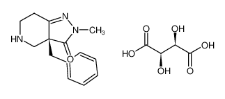 (R)-3a-benzyl-2-methyl-4,5,6,7-tetrahydro-2H-pyrazolo[4,3-c]pyridin-3(3aH)-one (2R,3R)-2,3-dihydroxysuccinate CAS:193274-37-2 manufacturer & supplier