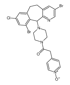 Piperazine,1-(3,10-dibromo-8-chloro-6,11-dihydro-5H-benzo[5,6]cyclohepta[1,2-b]pyridin-11-yl)-4-[(1-oxido-4-pyridinyl)acetyl]- CAS:193275-87-5 manufacturer & supplier