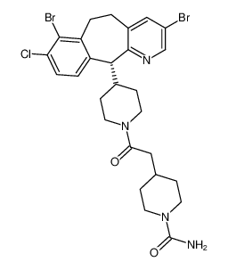 1-Piperidinecarboxamide,4-[2-[4-[(11R)-3,7-dibromo-8-chloro-6,11-dihydro-5H-benzo[5,6]cyclohepta[1,2-b]pyridin-11-yl]-1-piperidinyl]-2-oxoethyl]- CAS:193275-94-4 manufacturer & supplier