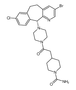 (R)-4-(2-(4-(3-bromo-8-chloro-6,11-dihydro-5H-benzo[5,6]cyclohepta[1,2-b]pyridin-11-yl)piperazin-1-yl)-2-oxoethyl)piperidine-1-carboxamide CAS:193276-02-7 manufacturer & supplier