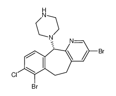 (-)-3,7-dibromo-8-chloro-5,6-dihydro-11-(1-piperazinyl)-11H-benzo(5,6)cyclohepta(1,2-b)pyridine CAS:193276-43-6 manufacturer & supplier