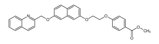 methyl 4-(2-((7-(quinolin-2-ylmethoxy)naphthalen-2-yl)oxy)ethoxy)benzoate CAS:193290-13-0 manufacturer & supplier