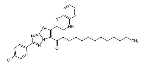 2-(4-chlorophenyl)-6-undecyl-[1,2,4]triazolo[5',1':2,3]thiazolo[5,4-a]phenazin-5(7H)-one CAS:193290-96-9 manufacturer & supplier