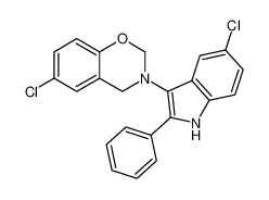 6-chloro-3-(5-chloro-2-phenyl-1H-indol-3-yl)-3,4-dihydro-2H-benzo[e][1,3]oxazine CAS:193336-28-6 manufacturer & supplier