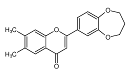 2-(3,4-dihydro-2H-benzo[b][1,4]dioxepin-7-yl)-6,7-dimethyl-4H-chromen-4-one CAS:193337-83-6 manufacturer & supplier