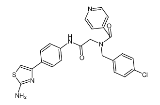 N-(2-((4-(2-aminothiazol-4-yl)phenyl)amino)-2-oxoethyl)-N-(4-chlorobenzyl)isonicotinamide CAS:193346-67-7 manufacturer & supplier