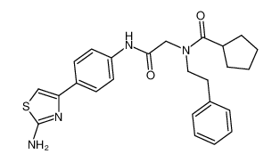 N-(2-((4-(2-aminothiazol-4-yl)phenyl)amino)-2-oxoethyl)-N-phenethylcyclopentanecarboxamide CAS:193346-87-1 manufacturer & supplier