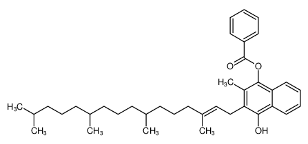 (E)-4-hydroxy-2-methyl-3-(3,7,11,15-tetramethylhexadec-2-en-1-yl)naphthalen-1-yl benzoate CAS:193347-01-2 manufacturer & supplier