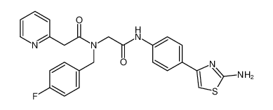 N-(2-((4-(2-aminothiazol-4-yl)phenyl)amino)-2-oxoethyl)-N-(4-fluorobenzyl)-2-(pyridin-2-yl)acetamide CAS:193347-56-7 manufacturer & supplier