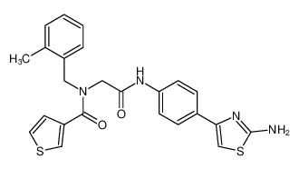 N-(2-((4-(2-aminothiazol-4-yl)phenyl)amino)-2-oxoethyl)-N-(2-methylbenzyl)thiophene-3-carboxamide CAS:193347-65-8 manufacturer & supplier