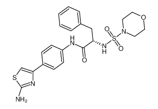 (S)-N-(4-(2-aminothiazol-4-yl)phenyl)-2-(morpholine-4-sulfonamido)-3-phenylpropanamide CAS:193348-62-8 manufacturer & supplier