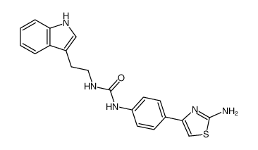 1-(2-(1H-indol-3-yl)ethyl)-3-(4-(2-aminothiazol-4-yl)phenyl)urea CAS:193348-93-5 manufacturer & supplier