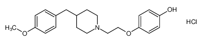 4-(2-(4-(4-methoxybenzyl)piperidin-1-yl)ethoxy)phenol hydrochloride CAS:193355-82-7 manufacturer & supplier