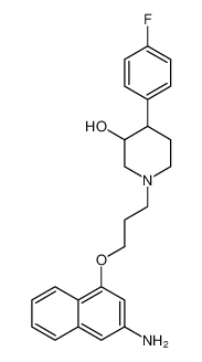 3-Piperidinol,1-[3-[(3-amino-1-naphthalenyl)oxy]propyl]-4-(4-fluorophenyl)- CAS:193358-96-2 manufacturer & supplier