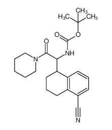 tert-butyl (1-(5-cyano-1,2,3,4-tetrahydronaphthalen-1-yl)-2-oxo-2-(piperidin-1-yl)ethyl)carbamate CAS:193402-73-2 manufacturer & supplier