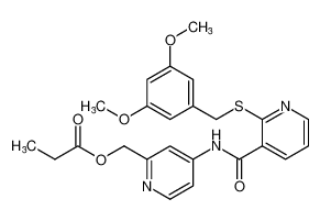 (4-(2-((3,5-dimethoxybenzyl)thio)nicotinamido)pyridin-2-yl)methyl propionate CAS:193407-88-4 manufacturer & supplier