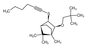 (1S,2R,3S,4R)-2-(2,2-dimethylpropoxy)-3-(hex-1-ynylsulfanyl)-1,7,7-trimethylbicyclo[2.2.1]heptane CAS:193414-90-3 manufacturer & supplier