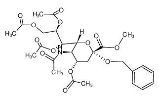 methyl (benzyl 5-acetamido-4,7,8,9-tetra-O-acetyl-3,5-dideoxy-α-D-glycero-D-galacto-2-nonulopyranosid)onate CAS:19342-75-7 manufacturer & supplier