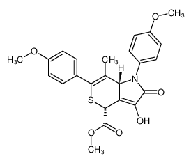 methyl (4R,7aR)-3-hydroxy-1,6-bis(4-methoxyphenyl)-7-methyl-2-oxo-1,2,4,7a-tetrahydrothiopyrano[4,3-b]pyrrole-4-carboxylate CAS:193421-56-6 manufacturer & supplier