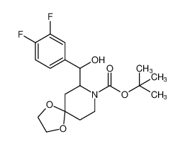 tert-butyl 7-((3,4-difluorophenyl)(hydroxy)methyl)-1,4-dioxa-8-azaspiro[4.5]decane-8-carboxylate CAS:193469-40-8 manufacturer & supplier