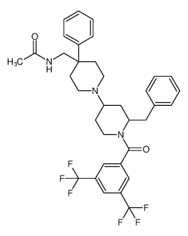 Acetamide,N-[[1'-[3,5-bis(trifluoromethyl)benzoyl]-4-phenyl-2'-(phenylmethyl)[1,4'-bipiperidin]-4-yl]methyl]- CAS:193479-59-3 manufacturer & supplier